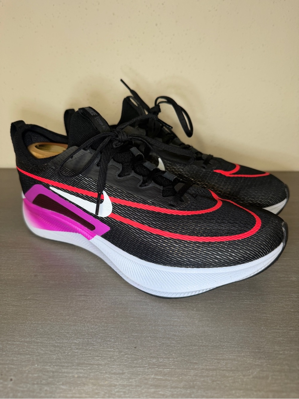 Nike Zoom Fly 4 Running Shoes Black/Hyper Violet CT2392-004 US Men 10